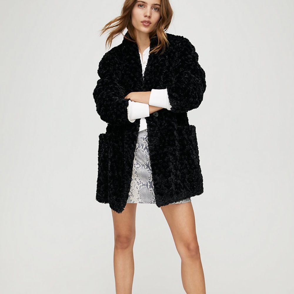 Wilfred Free Plush Jacket - Black